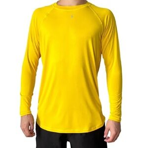 Bruce Bolt Yellow Long Sleeve Athletic Shirt